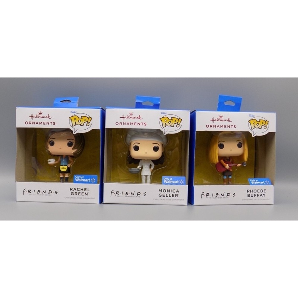 Funko Pop Friends TV Hallmark Ornaments 2021 Rachel Monica Phoebe Christmas